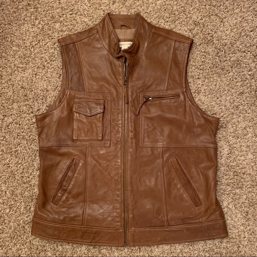 Coldwater Creek Leather Vest - Picture 3 of 8